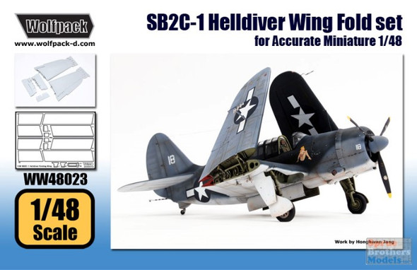 WPDWW48023 1:48 Wolfpack SB2C-1 Helldiver Wing Fold Set (ACM kit)