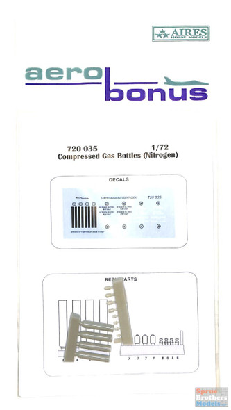 ARSAB720035 1:72 AeroBonus Compressed Gas Bottles - Nitrogen