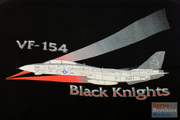 CAMSSVF154-BLK-M VF-154 Black Knights Sweatshirt (Black-Medium)