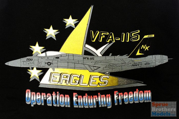 CAMSSVFA115-BLK-L VFA-115 Eagles Sweatshirt (Black-Large)