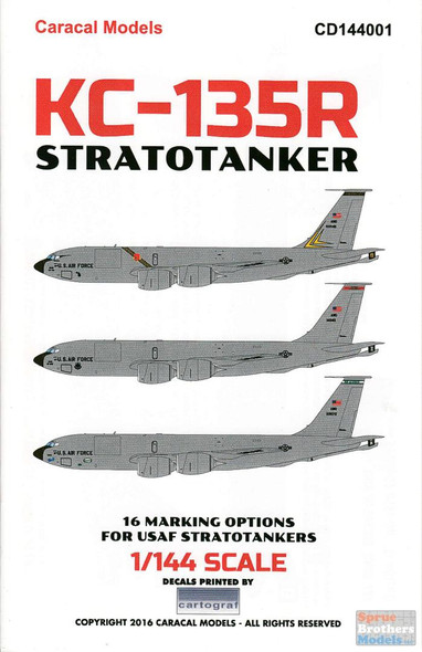 CARCD144001 1:144 Caracal Models Decals - KC-135R Stratotanker