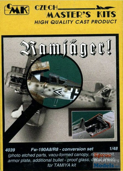 CMK4039 1:48 CMK Fw190A-8/R-8 Ramjager Converion Set (TAM kit) #4039