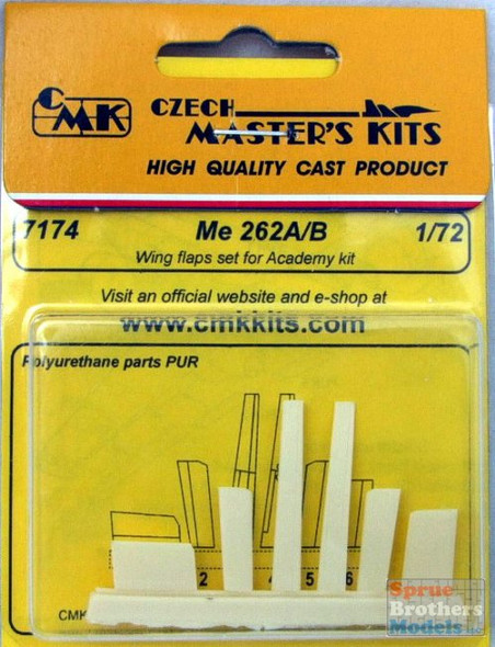 CMK7174 1:72 CMK Me 262A/B Wing Flaps Set (ACA kit) #7174