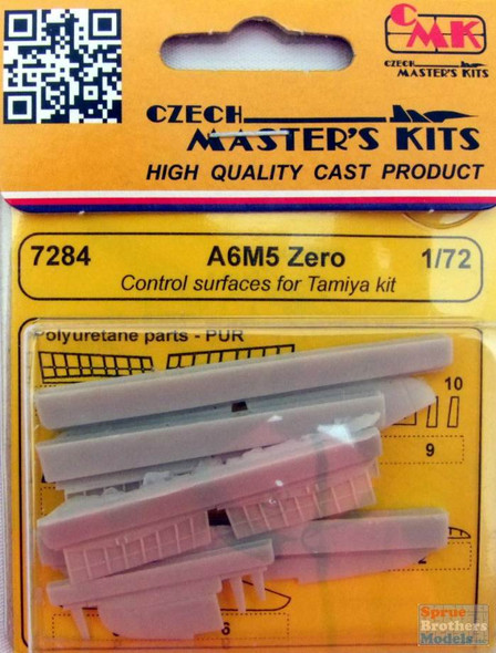 CMK7284 1:72 CMK A6M5 Zero Control Surfaces Set (TAM kit)