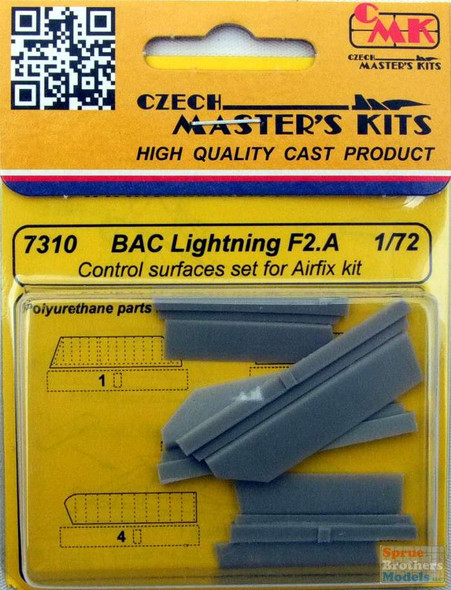 CMK7310 1:72 CMK BAC Lightning F.2A Control Surfaces Set (AFX kit)