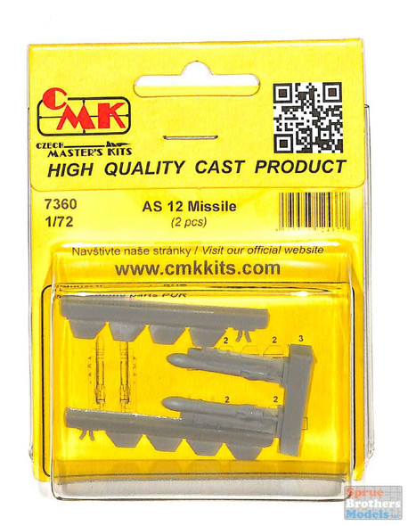 CMK7360 1:72 CMK AS-12 Missile Set (2 pcs)