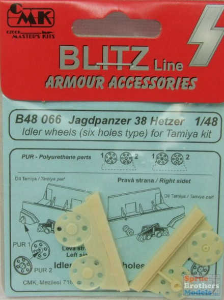 CMKB48066 1:48 CMK Blitz Jagdpanzer 38 Hetzer Idler Wheels (TAM Kit)