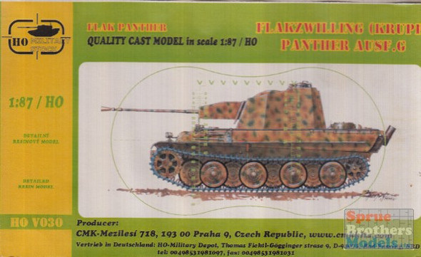 CMKHOV030 1:87 CMK Flakzwilling Krupp Panther Ausf G