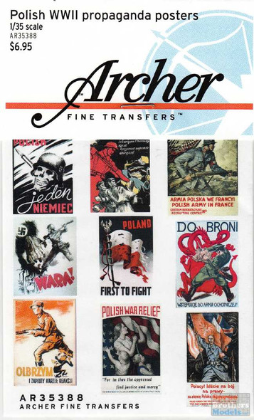 ART35388 1:35 Archer Transfers Polish WW2 Propaganda Posters