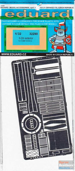 EDU32290 1:32 Eduard PE - IL-2m Stormovik Exterior Detail Set (HBS kit) #32290