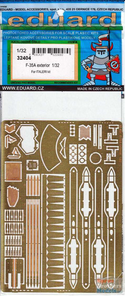 EDU32404 1:32 Eduard PE - F-35A Lightning II Exterior Detail Set (ITA kit)