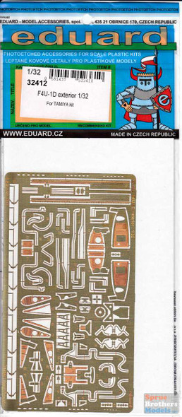 EDU32412 1:32 Eduard PE - F4U-1D Corsair Exterior Detail Set (TAM kit)