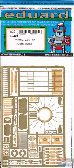 EDU32421 1:32 Eduard PE - T-28C Trojan Exterior Detail Set (KTH kit)