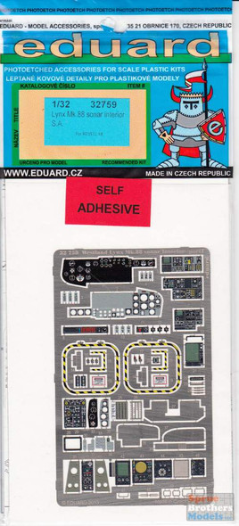 EDU32759 1:32 Eduard Color PE - Lynx Mk 88 Sonar Interior Detail Set (REV kit)