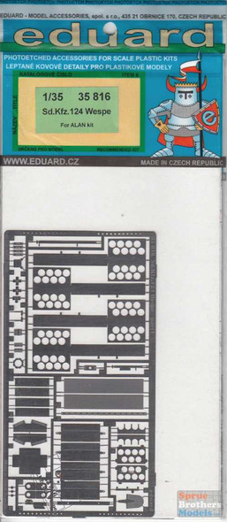 EDU35816 1:35 Eduard PE Sd.Kfz.124 Wespe Detail Set (ALN kit)