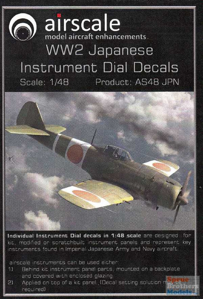 ASCAS48JPN 1:48 Airscale Instrument Dial Decals - WW2 Japanese