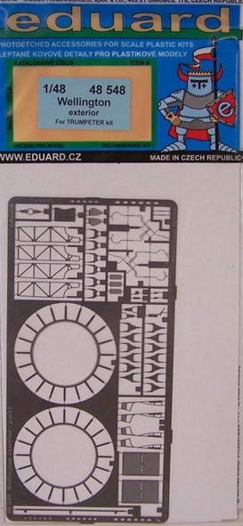 EDU48548 1:48 Eduard PE - Wellington Exterior Detail Set (TRP kit) #48548