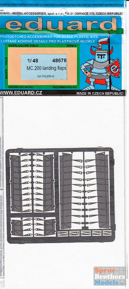 EDU48678 1:48 Eduard PE - MC.200 Landing Flaps Set (ITA kit) #48678