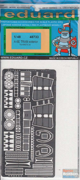 EDU48733 1:48 Eduard PE - A-6E TRAM Intruder Exterior Detail Set (KIN kit)