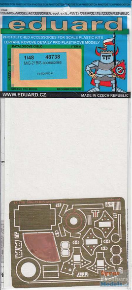 EDU48738 1:48 Eduard PE - MiG-21bis Fishbed Accessories (EDU kit)