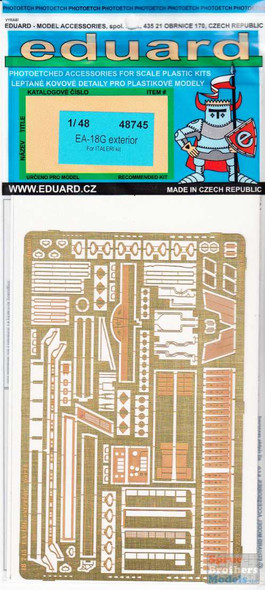 EDU48745 1:48 Eduard PE - EA-18G Growler Exterior Detail Set (ITA kit)