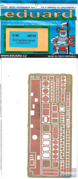 EDU48747 1:48 Eduard PE - An-2 Colt Surface Panels (HBS kit)