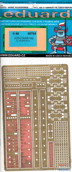 EDU48764 1:48 Eduard PE - A3D-2 Skywarrior Bomb Bay Detail Set (TRP kit)