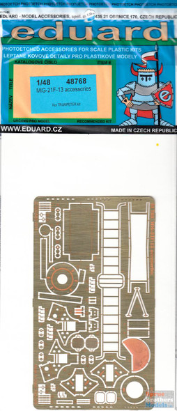 EDU48768 1:48 Eduard PE - MiG-21F-13 Fishbed Accessories (TRP kit)