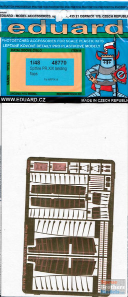 EDU48770 1:48 Eduard PE - Spitfire PR.XIX Landing Flaps Set (AFX kit)