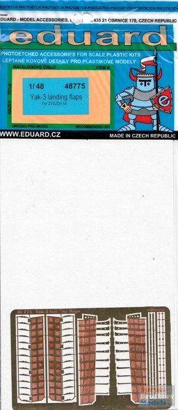 EDU48775 1:48 Eduard PE - Yak-3 Landing Flaps Set (ZVE kit)