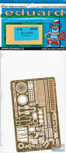 EDU48783 1:48 Eduard PE - MiG-21PFM Fishbed Detail Set (EDU kit)
