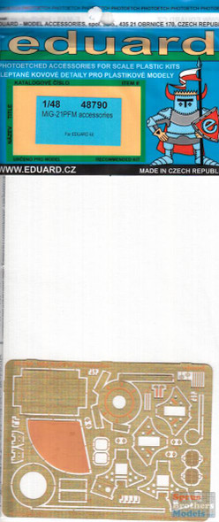 EDU48790 1:48 Eduard PE - MiG-21PFM Fishbed Accessories (EDU kit)