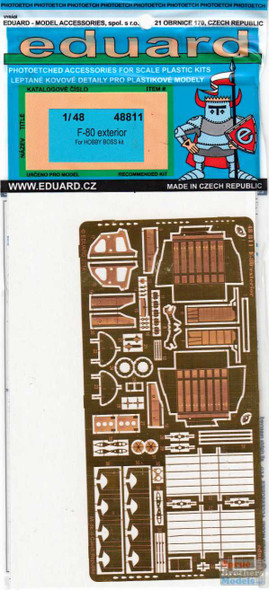 EDU48811 1:48 Eduard PE - F-80 Shooting Star Exterior Detail Set (HBS kit)