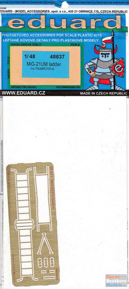 EDU48837 1:48 Eduard PE - MiG-21UM Fishbed Ladder (TRP kit)