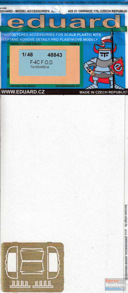 EDU48843 1:48 Eduard PE - F-4C Phantom II FOD Covers (EDU kit)