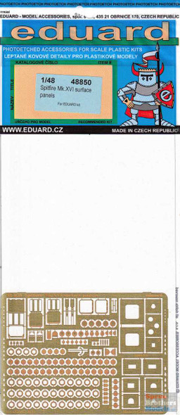 EDU48850 1:48 Eduard PE - Spitfire Mk.XVI Surface Panels (EDU kit)
