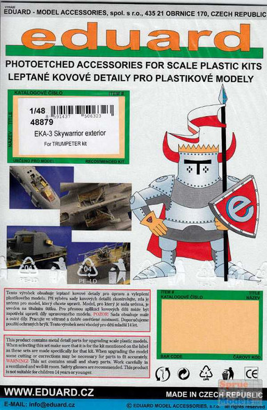 EDU48879 1:48 Eduard PE - EKA-3 Skywarrior Exterior Detail Set (TRP kit)