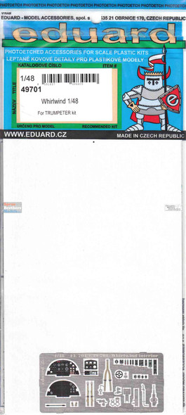 EDU49701 1:48 Eduard Color PE - Whirlwind Detail Set (TRP kit)