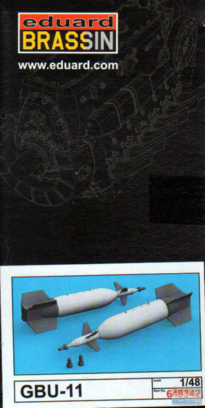 EDU648342 1:48 Eduard Brassin GBU-11 Paveway I 3000lb Laser Guided Bomb Set