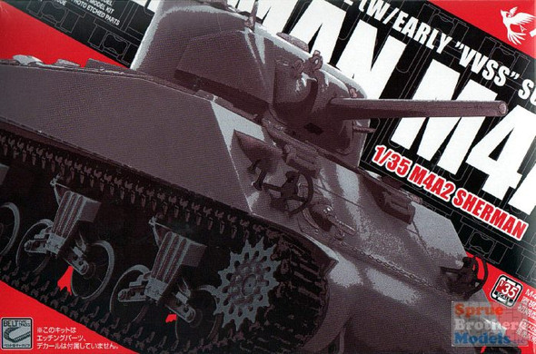 ASUAS002 1:35 Asuka M4A2 Sherman Direct Vision Type with Early VVSS Suspension