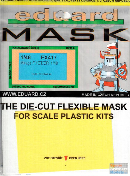 EDUEX417 1:48 Eduard Mask - Mirage F.1CT/CR (KTH kit)