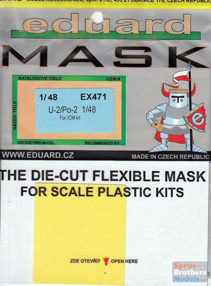 EDUEX471 1:48 Eduard Mask - U-2 / Po-2 (ICM kit)