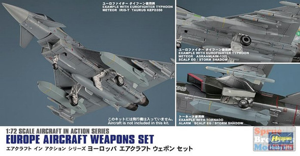 HAS35115 1:72 Hasegawa Weapons Set - Europe Aircraft Weapons