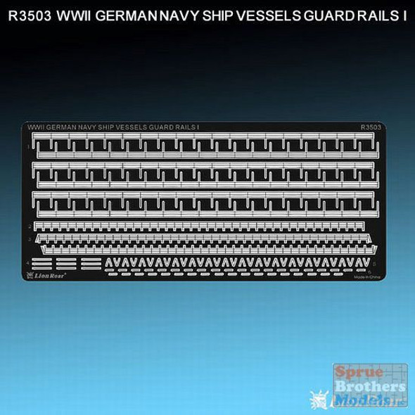 LNRR3503 1:350 LionRoar WWII German Navy Ship Vessels Guard Rails I #R3503