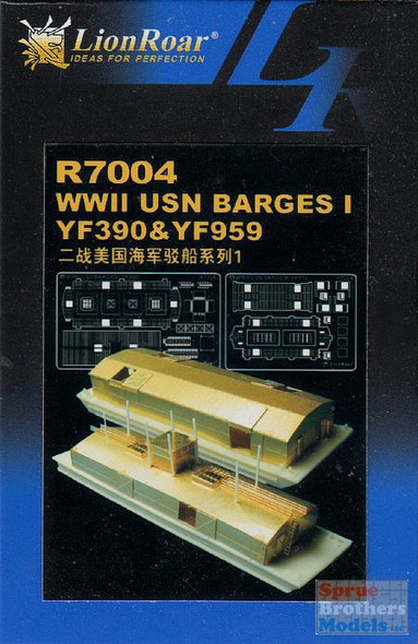 LNRR7004 1:700 LionRoar WWII USN Barges 1 ~ YF390 & YF959 #R7004