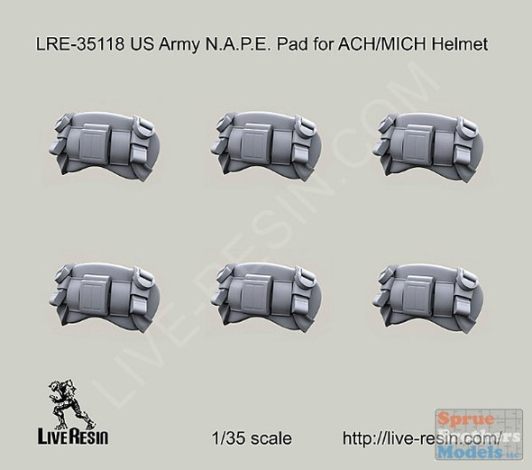 LVRLRE35118 1:35 LiveResin US Army NAPE Pad for ACH/MICH Helmet