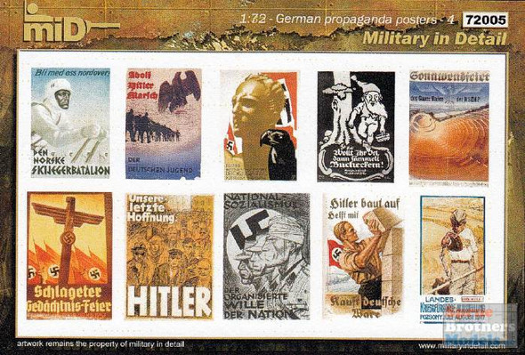 MID72005 1:72 Military In Detail - WW2 German Propaganda Posters #4