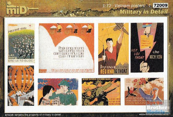 MID72009 1:72 Military In Detail - Vietnam Posters #1