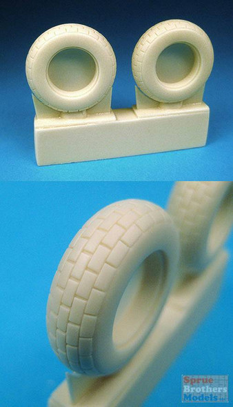 BARBR32032  1:32 BarracudaCast P-51 Mustang Block Tread Tires (TAM kit) #BR32032