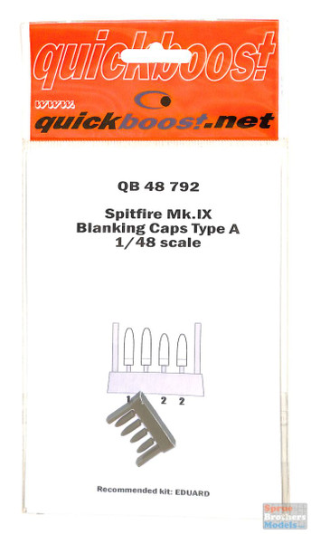 QBT48792 1:48 Quickboost Spitfire Mk.IX Blanking Caps Type A (EDU kit)